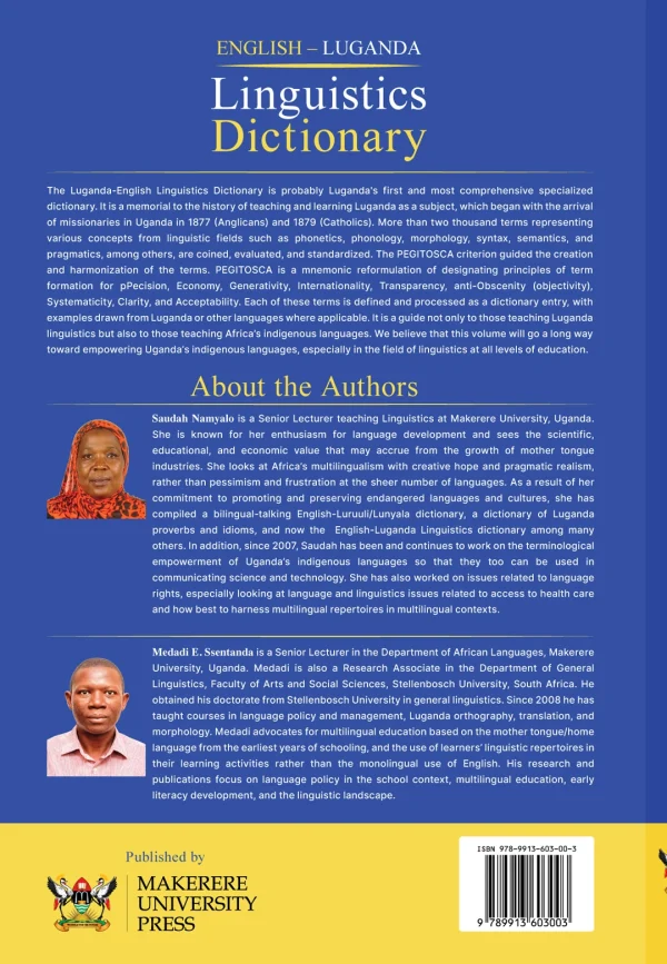 English - Luganda Linguistics Dictionary