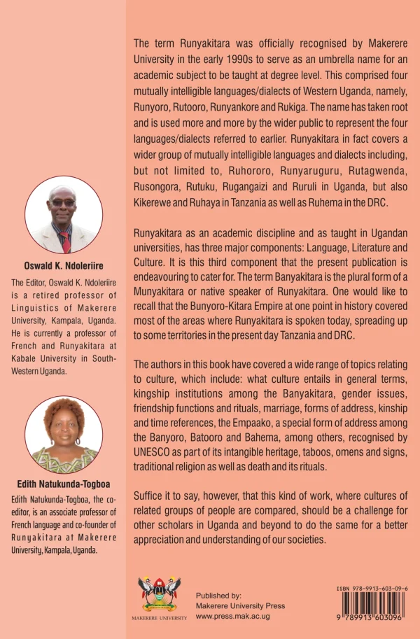 The Cultures Of The Banyakitara